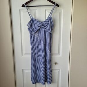 Tommy Bahama Blue and White Sundress Medium Beach Casual Summer